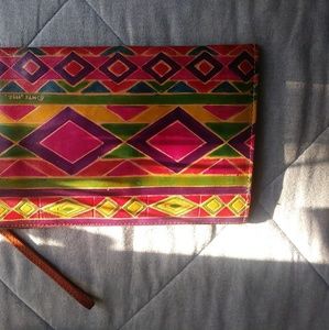 Vintage Cultural Clutch /wristlet with wallet